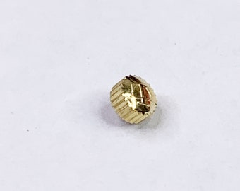 Tissot Watch Crown 3.62mm Signed Maker Mark .87 Stem Watchmaker Repair Part Gold