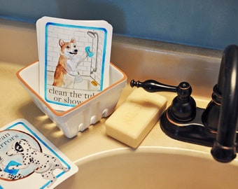 Critter Chore Cards:  Bed, Bath & Laundry