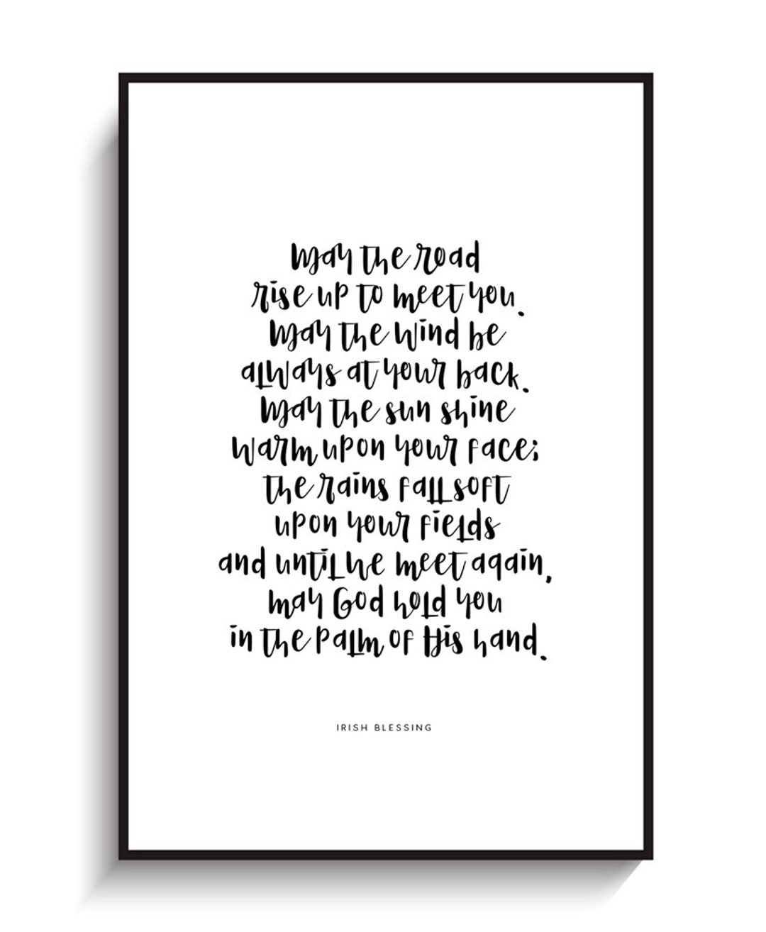 Irish Blessing - PRINTABLE FILE. May the Road Rise up to Meet You. Irish Quote Wall Art. Irish ...
