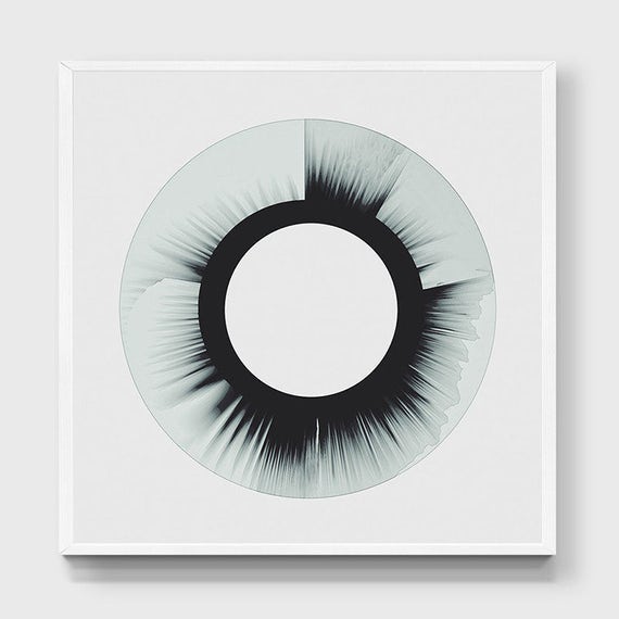 Abstract Circle Print. Square Poster. Round Print. Modern Minimalist Print. Scandinavian Décor. Boho Poster. Watercolor Effect Art Print.