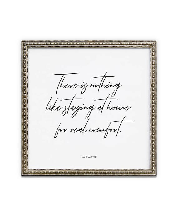 Jane Austen Quote Printable File There S Nothing Like Etsy