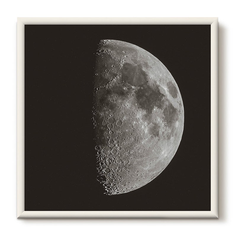 Cartel de la Luna Llena. Fotografía lunar. Impresión de la luna. Moderno Vintage Luna Impresión. Arte del Sistema Solar. Impresión de astronomía. Cartel de Boho. Impresión de fase lunar. imagen 5