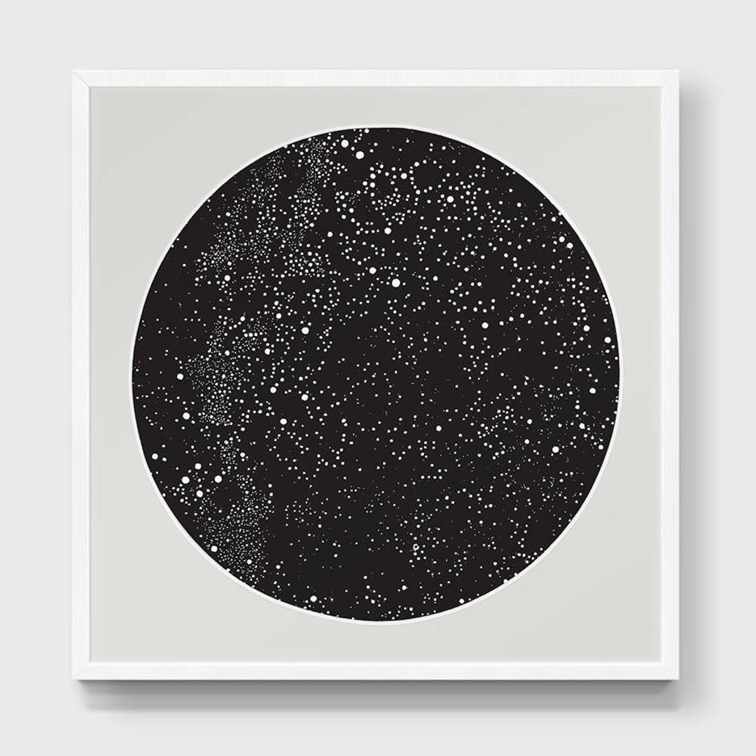 Night Sky – PRINTABLE FILE. Astronomy Constellation Print. Moon and ...
