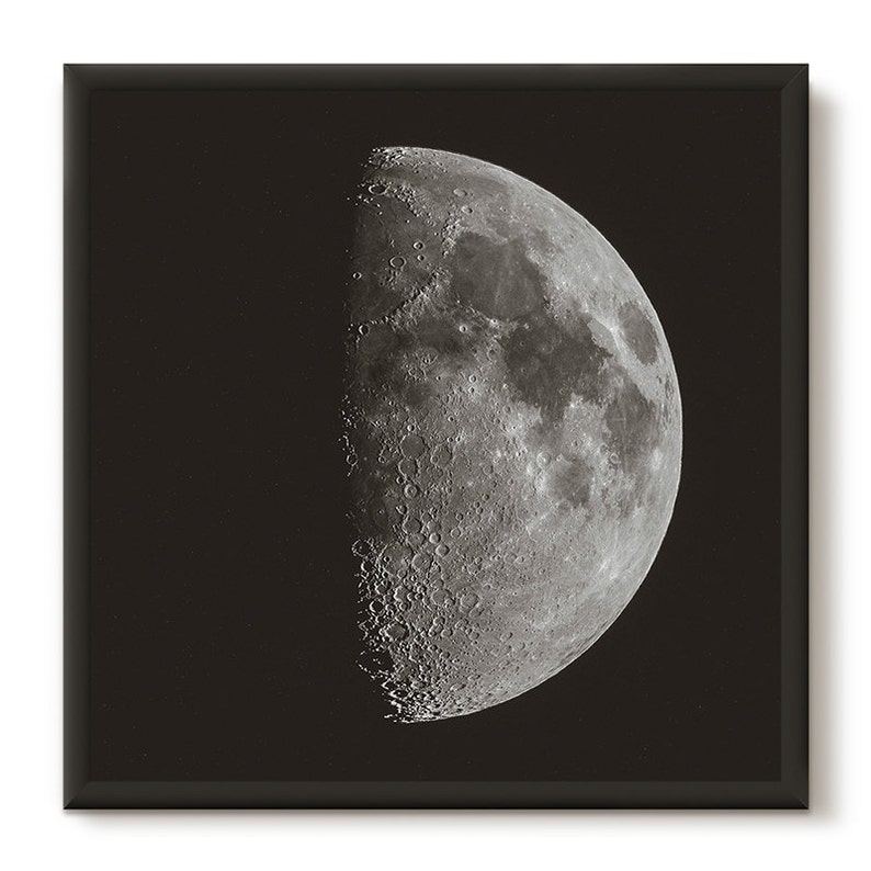 Cartel de la Luna Llena. Fotografía lunar. Impresión de la luna. Moderno Vintage Luna Impresión. Arte del Sistema Solar. Impresión de astronomía. Cartel de Boho. Impresión de fase lunar. imagen 4