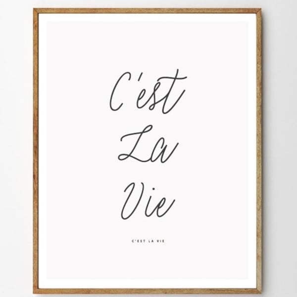 French Quote Print Etsy
