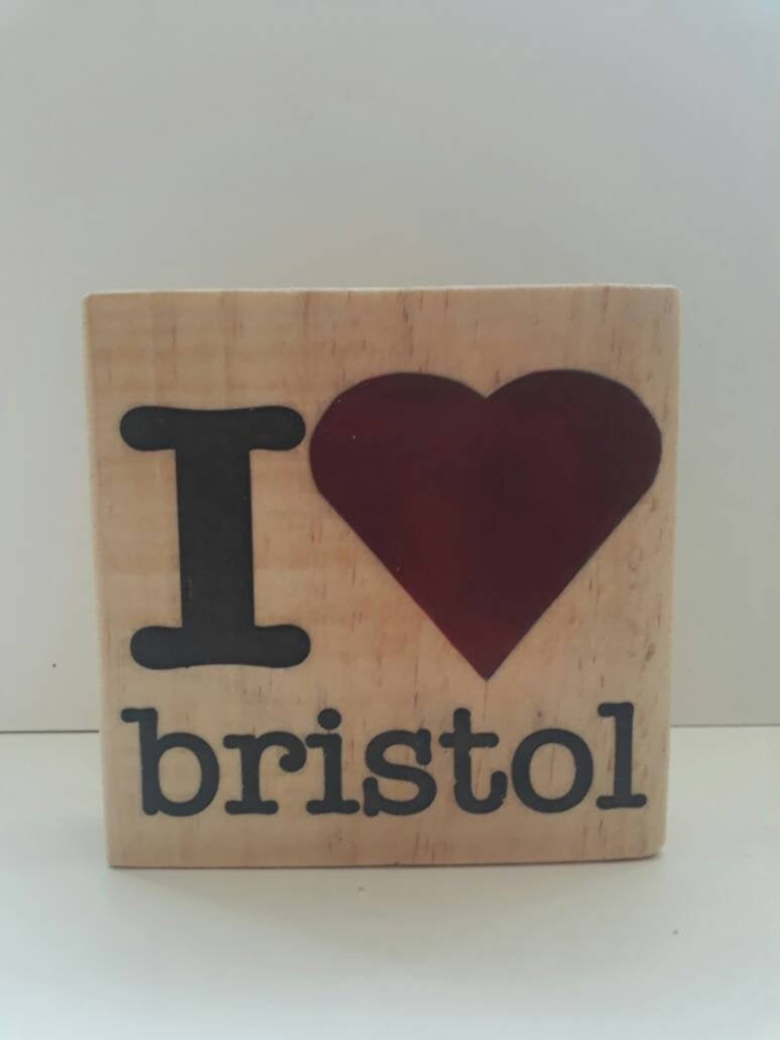 Handmade Rustic Free Standing Wooden Sign/plaque 'I Love Etsy