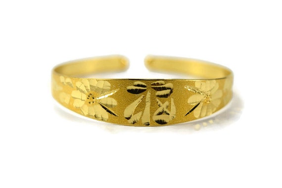 Rubans 24K Gold Plated Handcrafted Shampain stone Filigree Set of 4 Ba