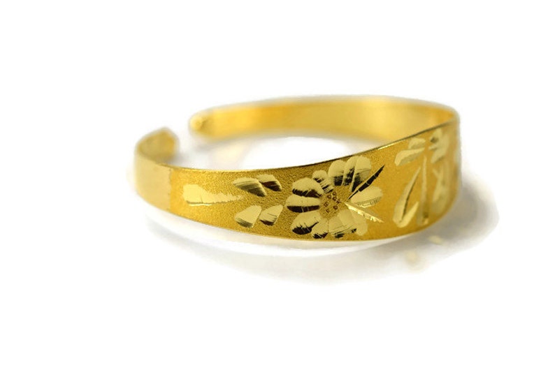 Korean gold bracelet birthday 24k .999 pure dol 2돈 팔찌 7.5 Etsy