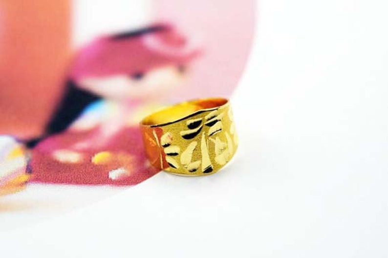 24k Korean gold baby ring birthday .999 pure banji ban don 1.875 grams 반돈 돌반지 with GIFT BOX image 2