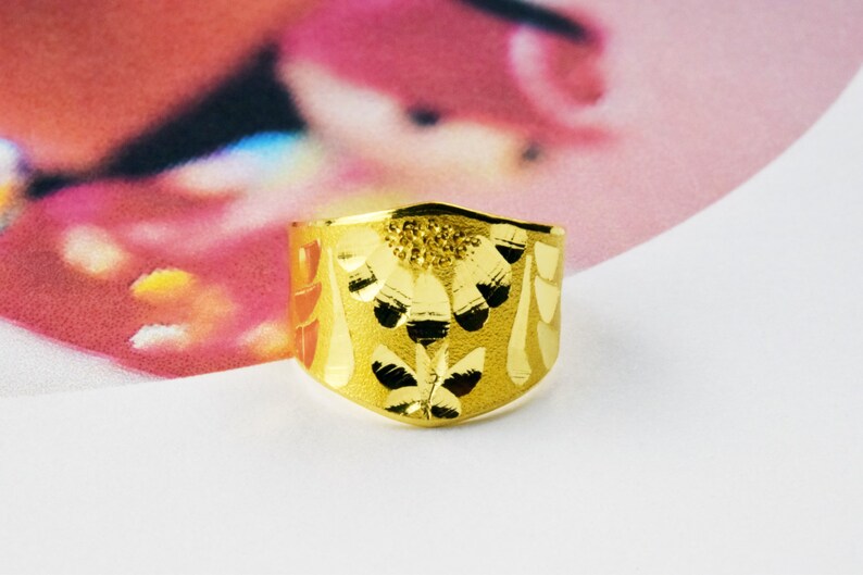 24k Korean gold baby ring birthday .999 pure dol banji han don 1 돈 돌반지 3.75 grams with GIFT BOX image 1