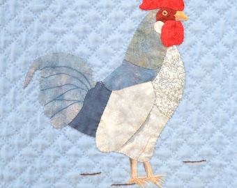 Blue Hen Chicken Applique Block