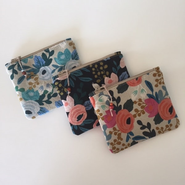 Zipper Card Pouch Etsy