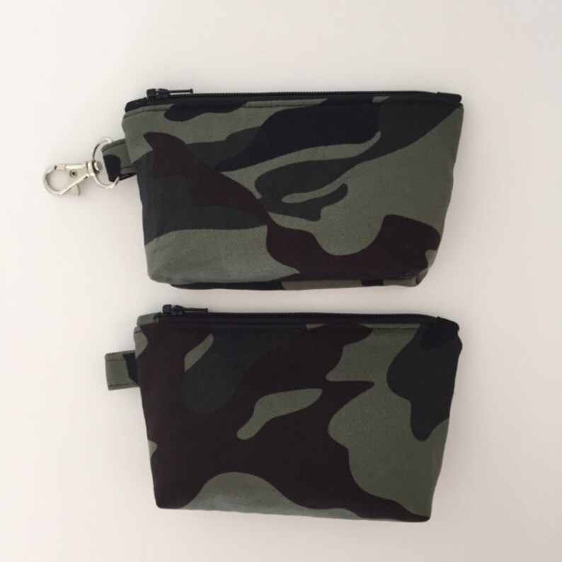 Mini Zipper Pouch Camo Zipper Bag Camouflage Earbud Holder Etsy