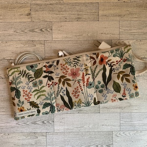 Rifle Paper Co. Cord Organizer Bag: Amalfi Herb Garden Floral Tech Pouch