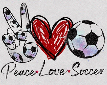 Love Soccer Svg Etsy