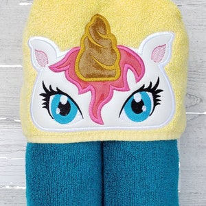 Hooded Towel, Unicorn Hooded Towel, Kid&#39;s Hooded Towel, Bath Towel,  Beach Towel,  Pool Towel, Unicorn Towel, Unicorn Bath Towel