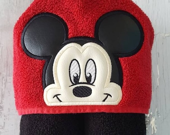 Mickey Mouse Hooded Towel: Embroidered Character Bath, Beach & Pool Towel