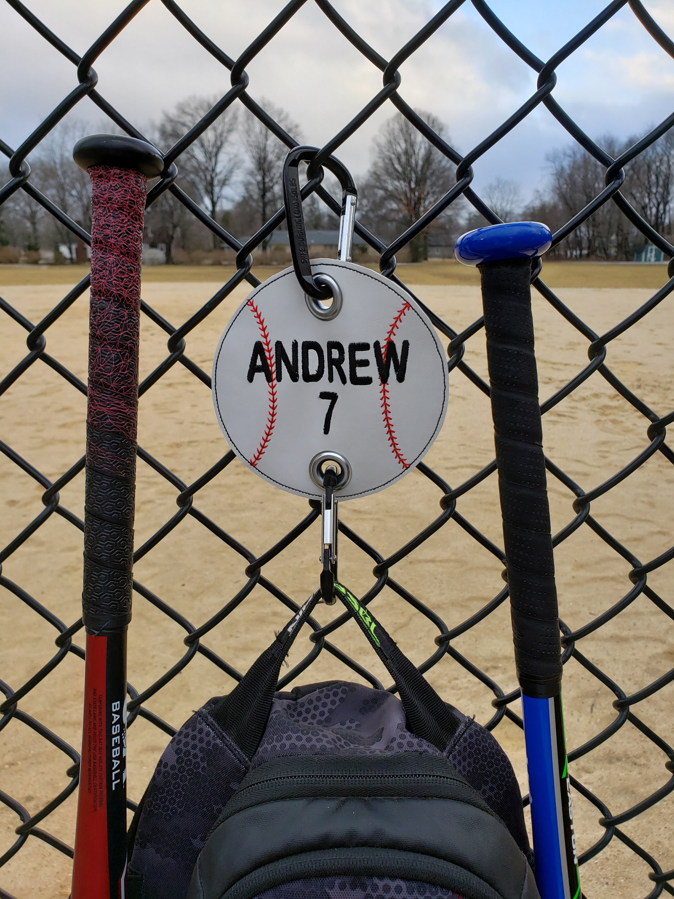 Baseball Softball Bag Holder Dugout Organizer Embroidered 