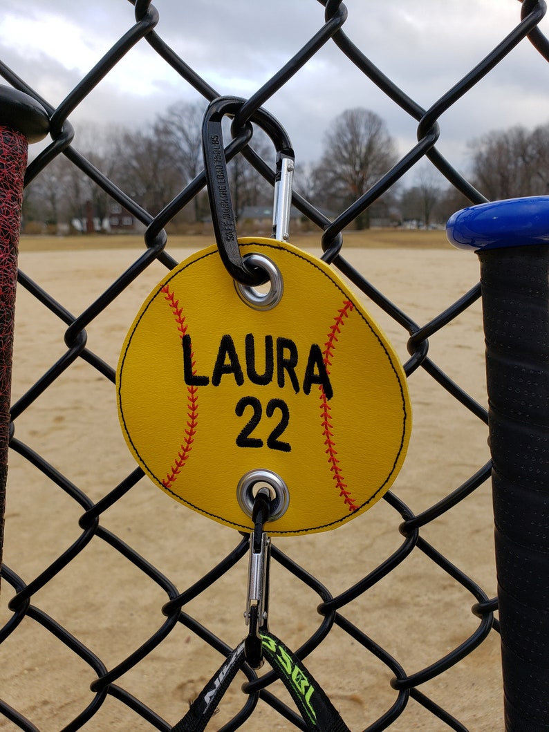 Baseball Softball Bag Holder, Dugout Organizer, Embroidered Baseball Softball Bag Holder, Organize Your Team, Personalized Bag Organizer image 6