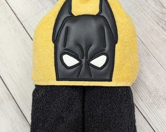 Hooded Towel, Batman Hooded Towel, Kid's Hooded Towel, Batman Bath Towel, Batman Beach Towel, Batman Pool Towel, Batman Towel