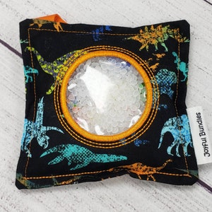 Dinosaur I Spy Bag: Sensory Fidget Toy, Car Travel Game