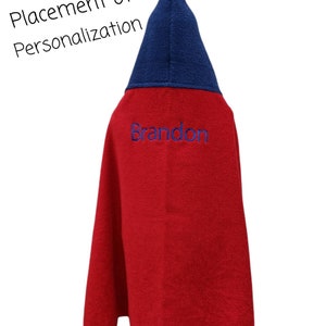 Embroidered Spiderman Hooded Towel: Glow-in-the-Dark Eyes image 6