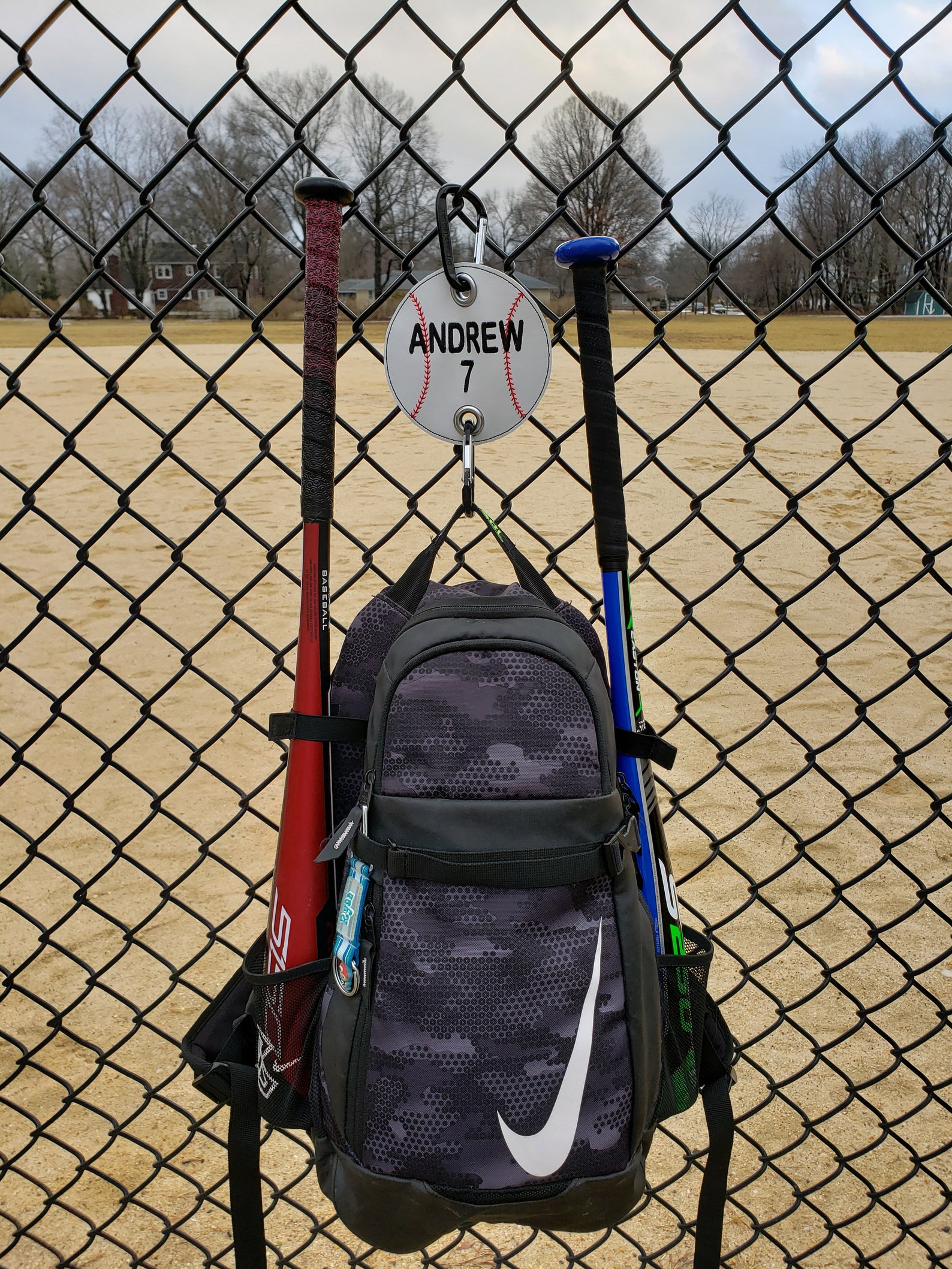 Baseball Softball Bag Holder Dugout Organizer Embroidered Etsy