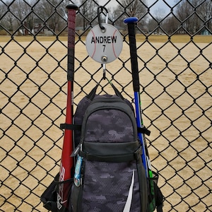 Baseball Softball Bag Holder, Dugout Organizer, Embroidered Baseball Softball Bag Holder, Organize Your Team, Personalized Bag Organizer image 4