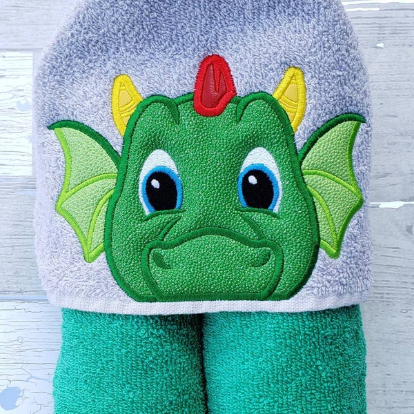 Dragon Hooded Towel Etsy