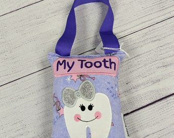 Tooth Fairy Pillow, Kids Tooth Pillow, Kids Gift, Fairy Wands Pillow, Fairy Tooth