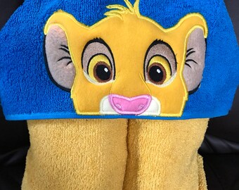 lion king baby towel