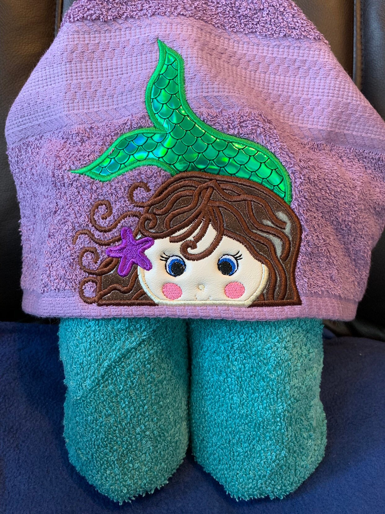 Mermaid hooded towel. Youth or adult size available kids Etsy
