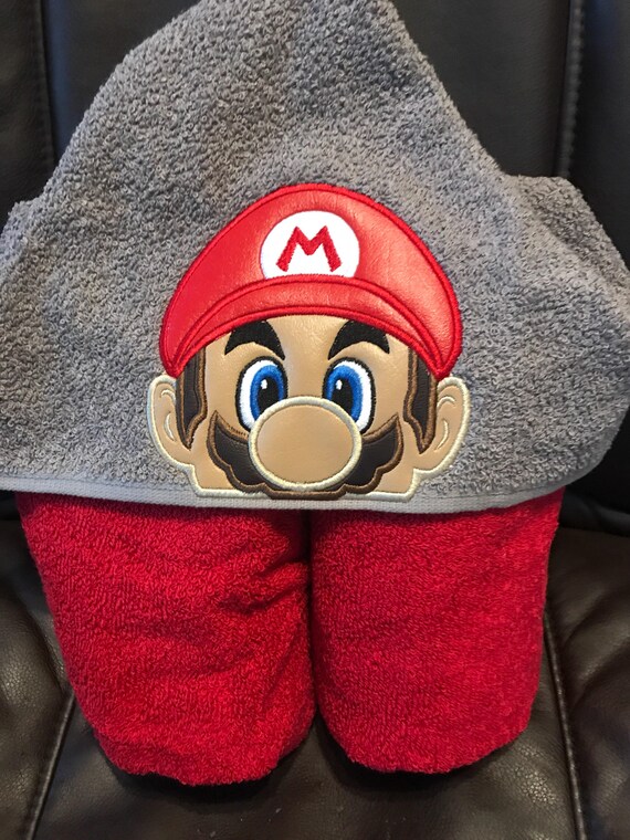 mario hooded towel