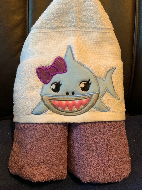 shark hooded towel for adults