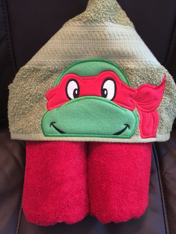 ninja turtle hooded towel