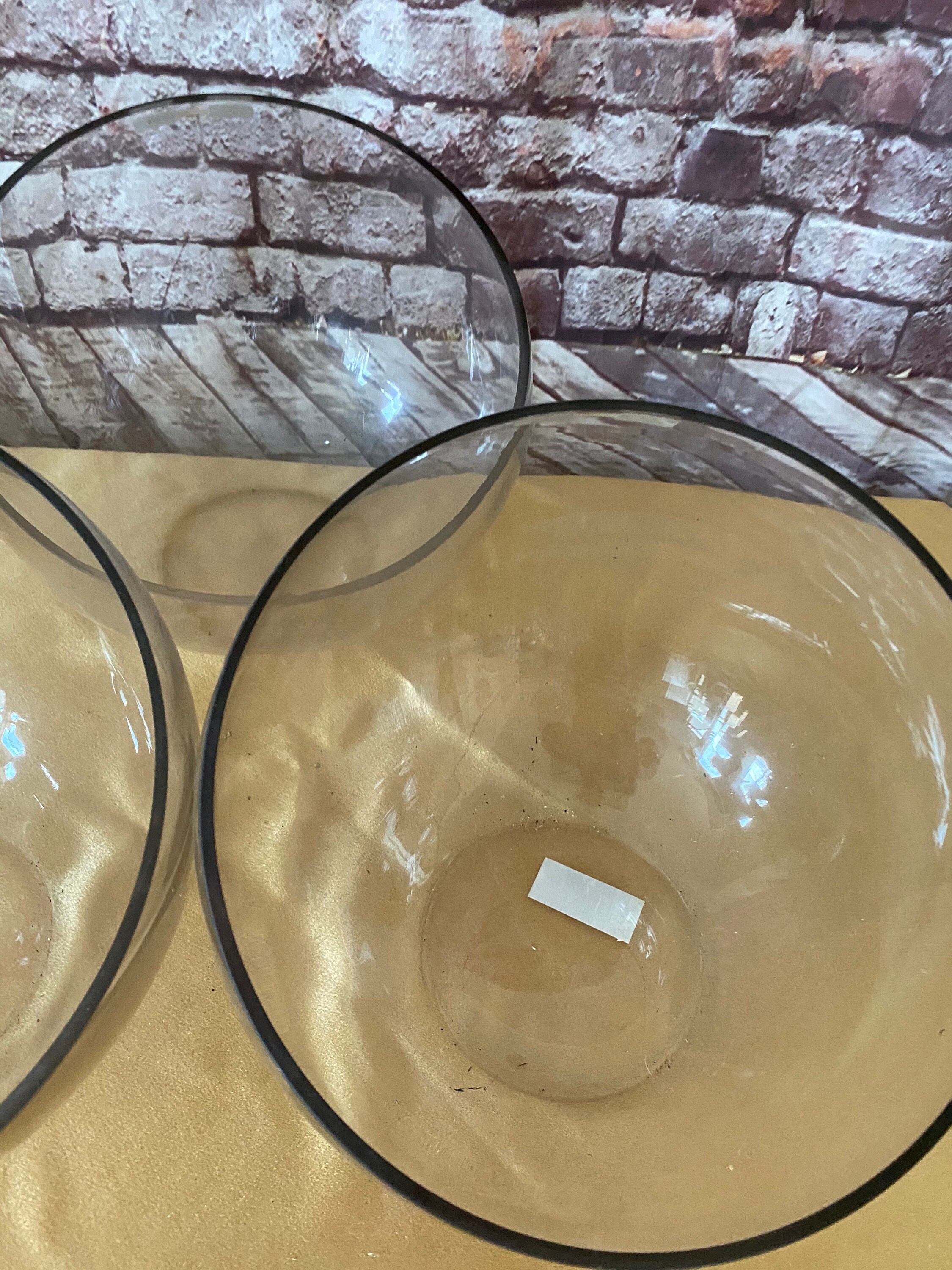 Clear Glass Round Ball Bowls Set of 3 Perfect for Gift and Etsy
