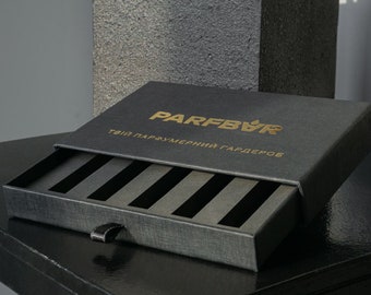 100 pcs shallow black sliding boxes for for perfume bottles, 165x105x20mm (6.49x4.13x0.79 inch), Custom perfume bottles packaging with logo