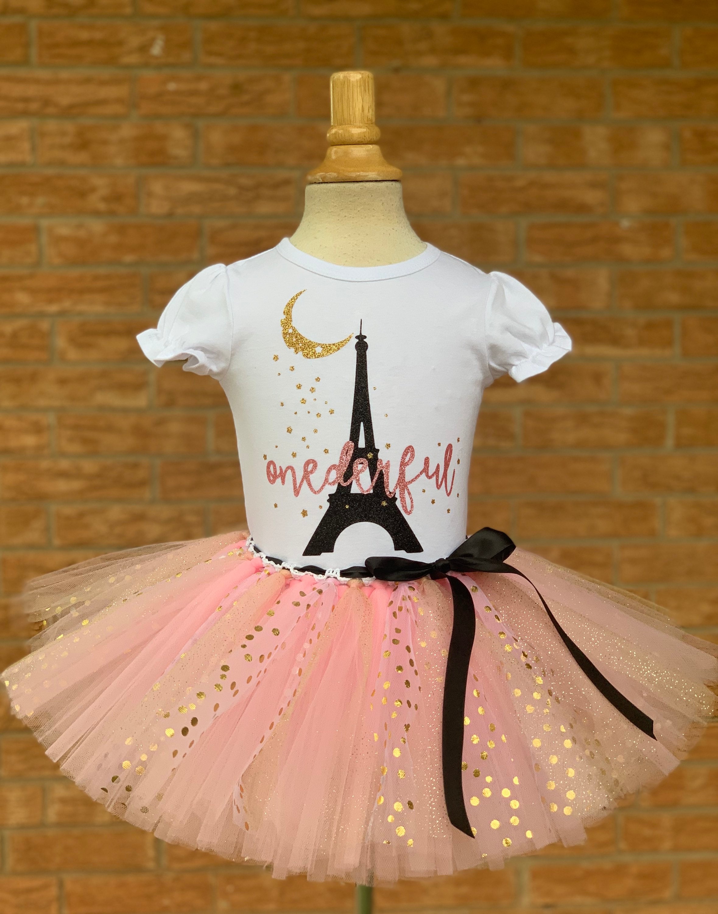 Onederful Paris Eiffel Tower, Paris Theme First Birthday