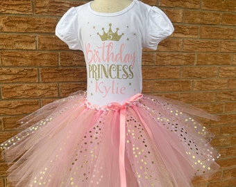 Birthday Princess girls birthday outfit, Girls 5 year old birthday, girl's birthday shirt, fifth birthday shirt, fifth birthday princess