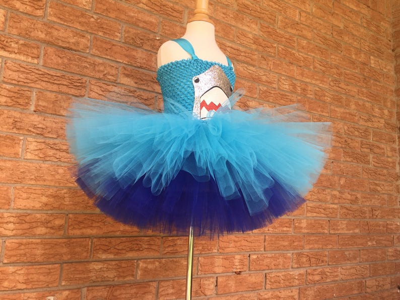Shark Costume Jaws Costume Shark Tutu Halloween Costume Etsy
