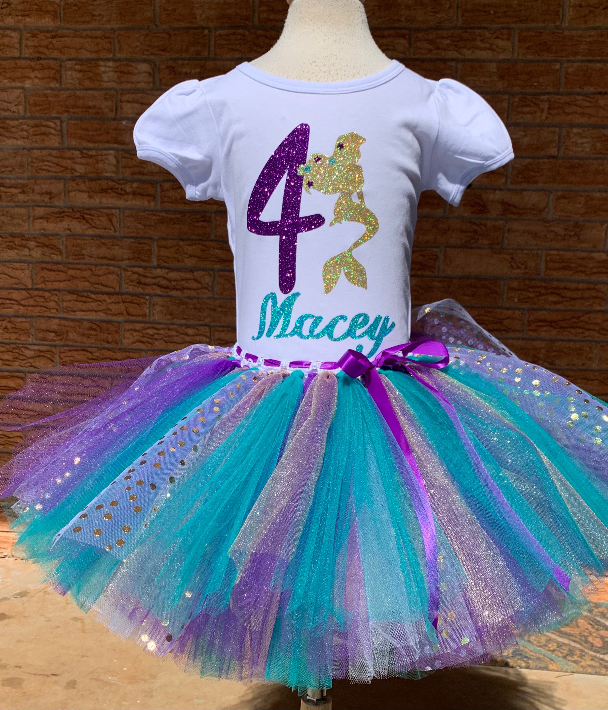 Mermaid birthday outfit 2025 for 6 year old