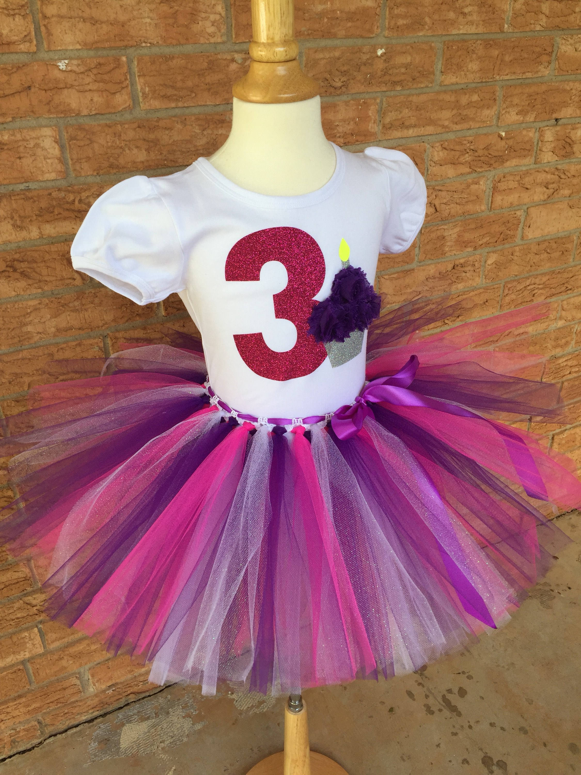 3t birthday dress Make It Magical Rainbow Tiered Dress Purple / 6Y