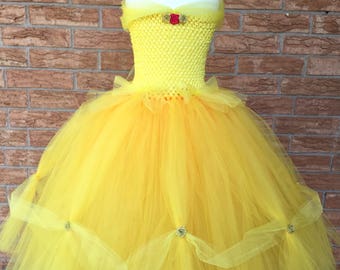 Déguisement de princesse jaune, costume de princesse, belle robe, belle robe tutu, robe de beauté, robe de princesse jaune, tutu de princesse