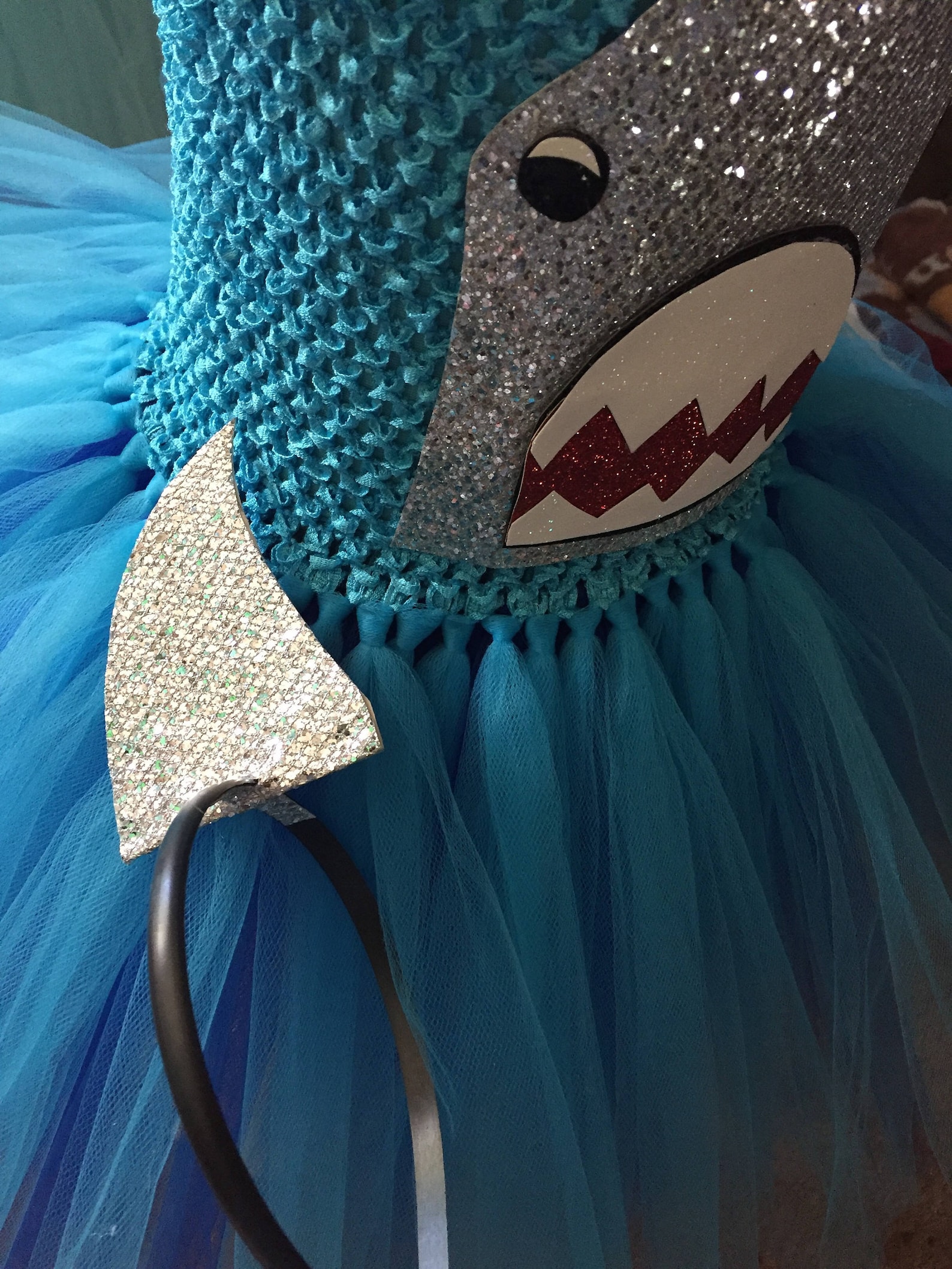 Shark costume jaws Costume shark tutu Halloween costume Etsy