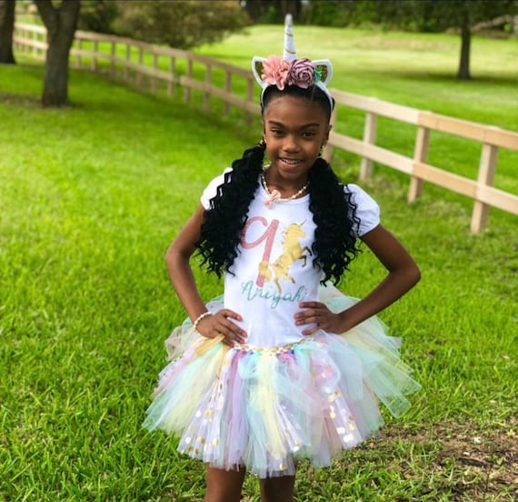 9th Birthday Unicorn Outfit, 9th Birthday Girl Shirt 9th Birthday Unicorn Outfit, 9th Birthday Girl Shirt