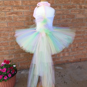 Unicorn Halloween costume, unicorn tutu, pony costume, Halloween costume, unicorn birthday, pastel rainbow tutu, birthday outfit, unicorn image 7