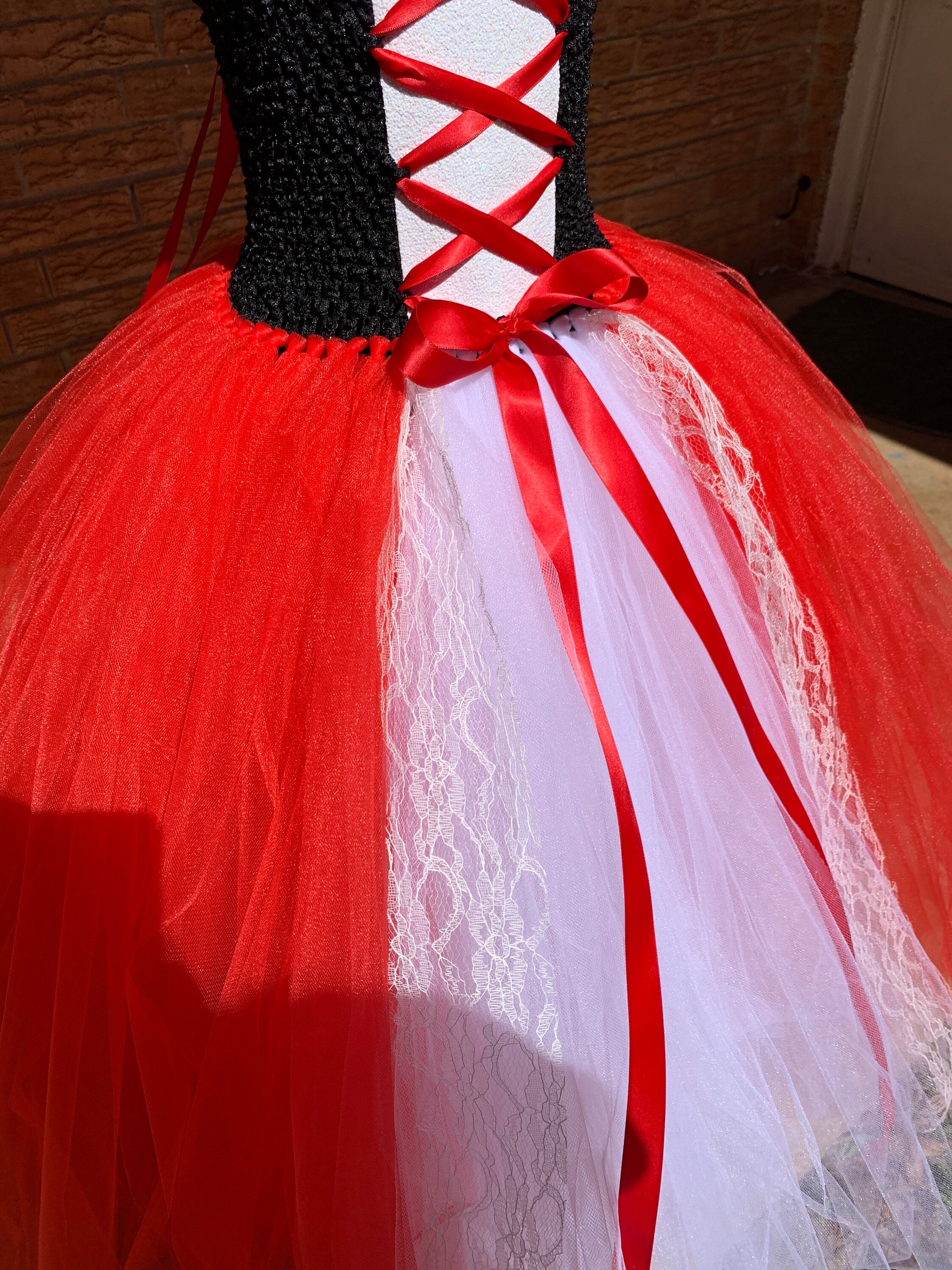red riding hood tutu dress Halloween Girls' Red Riding Hood Halloween Costume S