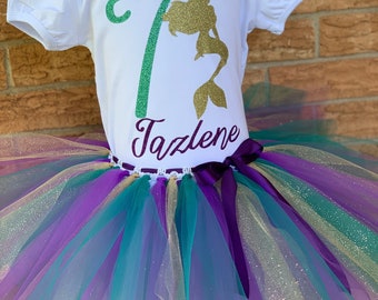 Mermaid birthday outfit 2025 for 6 year old