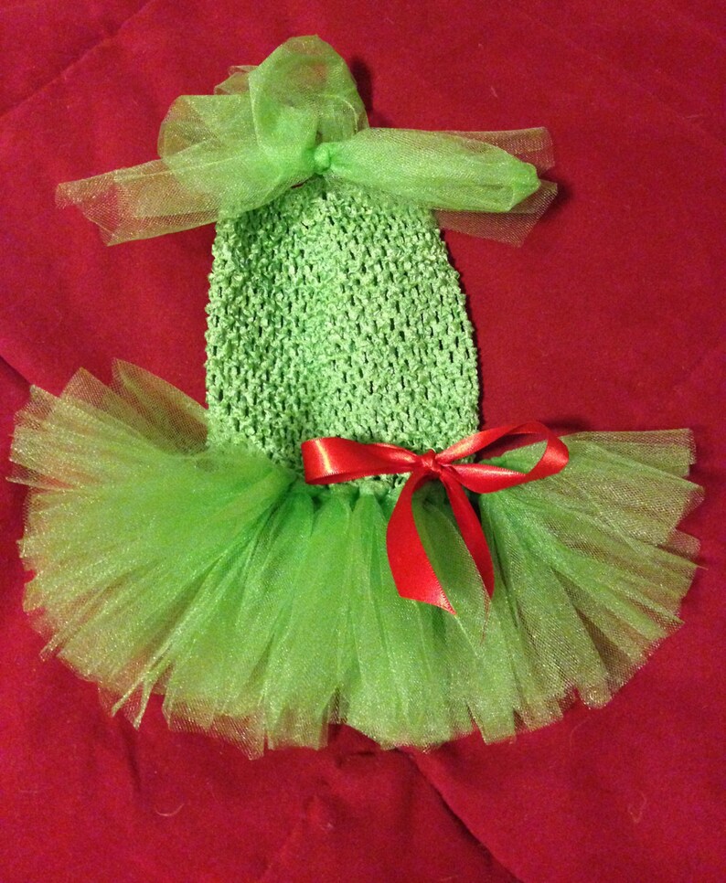 grinch costume lime green dress for dogs Christmas tutu for dogs holiday dog dress ready to ship Grinch dog costume