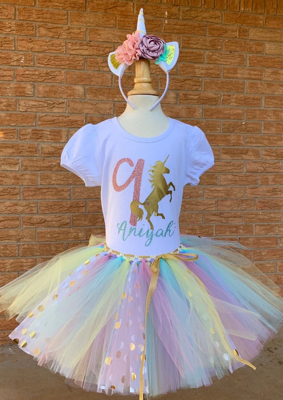 9th Birthday Unicorn Outfit, 9th Birthday Girl Shirt 9th Birthday Unicorn Outfit, 9th Birthday Girl Shirt